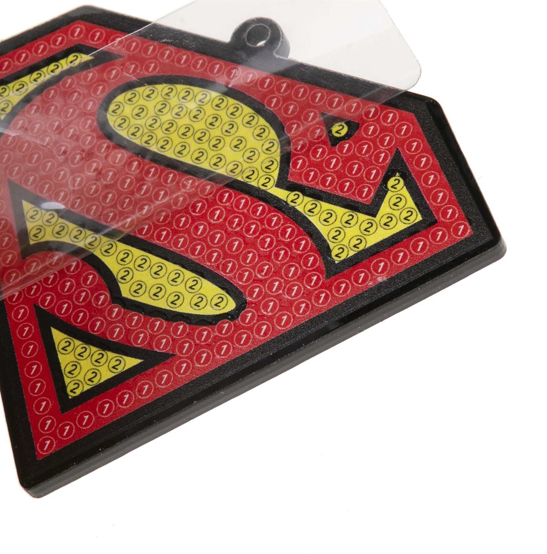 DC Superman Crystal Art Backpack Charm Kit