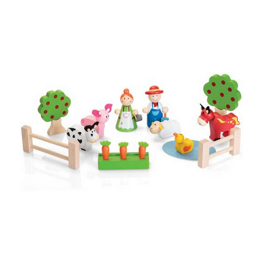 Wooden Farm Playset
