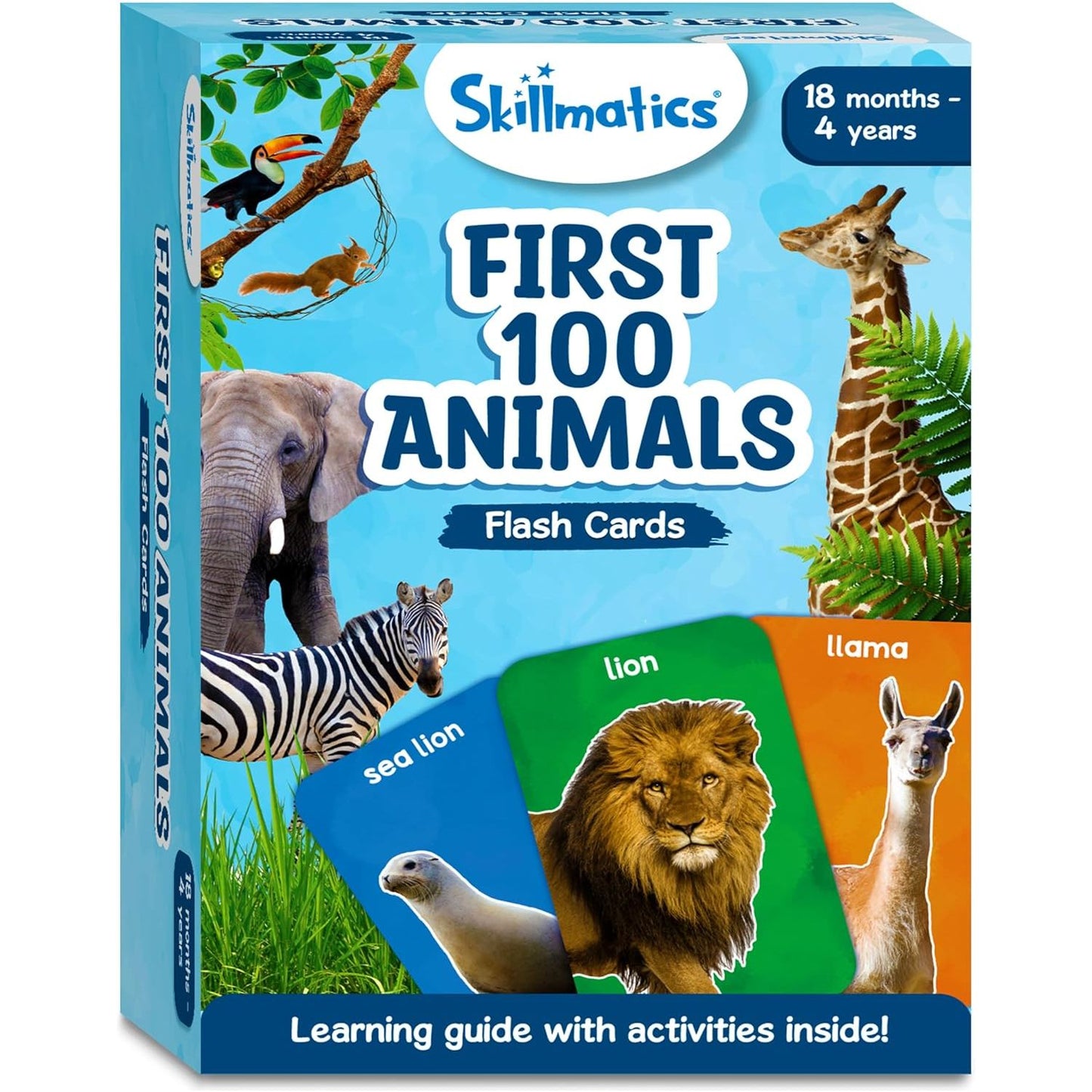 Skillmatics Flash Cards for toddlers: First 100 Animals
