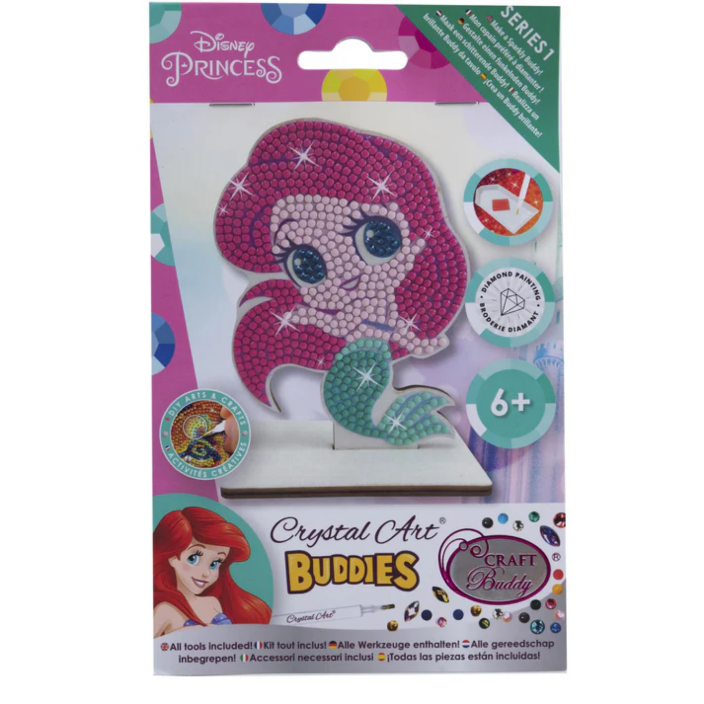 Disney Little Mermaid Crystal Art Buddies