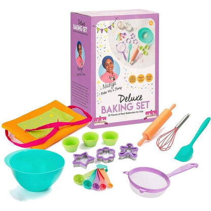 Nadiya's Deluxe Children's Cooking Baking Set Accessories