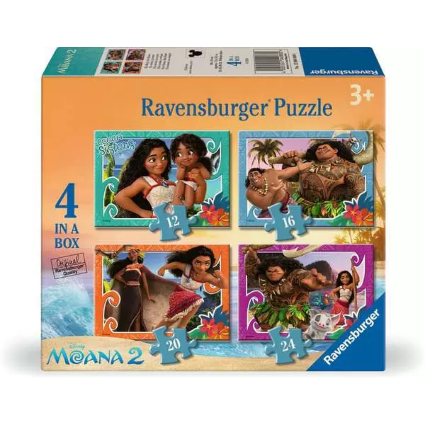 Ravensburger Moana 2 -  4 Jigsaw Puzzles
