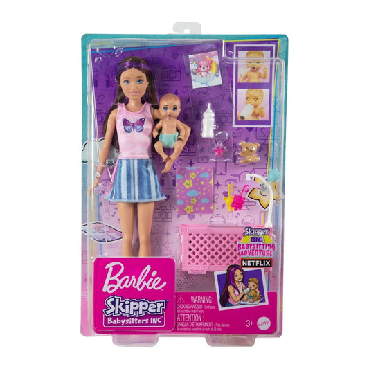 Barbie Skipper Babysitter and Sleepy Blonde Baby