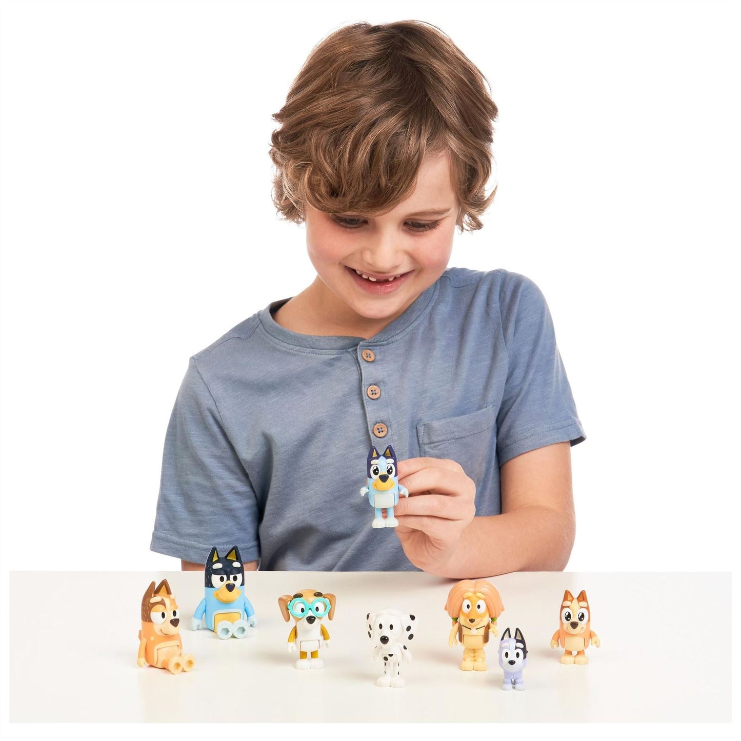 Bluey the dog, Bluey toys, Bluey, Bluey and Bingo, Bingo the Dog, Bluey Toys, Bluey Merchandise, Bluey House, Bluey Season 2, Bluey Season 3, Bluey Season 4, Bluey Cast, Bandit Healer, Bluey Youtube, Dougie, Muffin Cupcake Heeler, Stripe, Trixie, Rad, and Brandy, Bluey House, Bluey Character, Bluey Figures, Bluey Guests, Bluey Party, Bluey Friends,  Bluey and Friends: Bluey, Coco, Snickers and Honey 4 Figure Pack & Bluey and Bingo Grannies Playset: Articulated 2.5 Inch Action Figures 2-Pack, Bluey and Famil