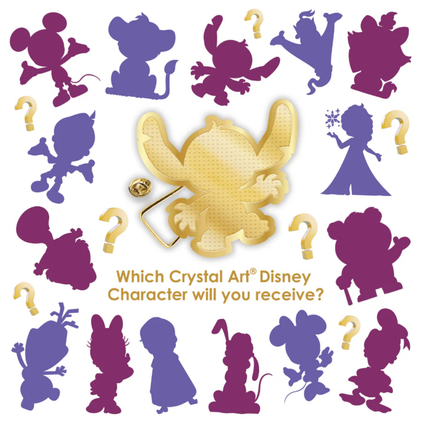 Craft Buddy Disney Crystal Art Pin Badge - Blind Bag Series 1