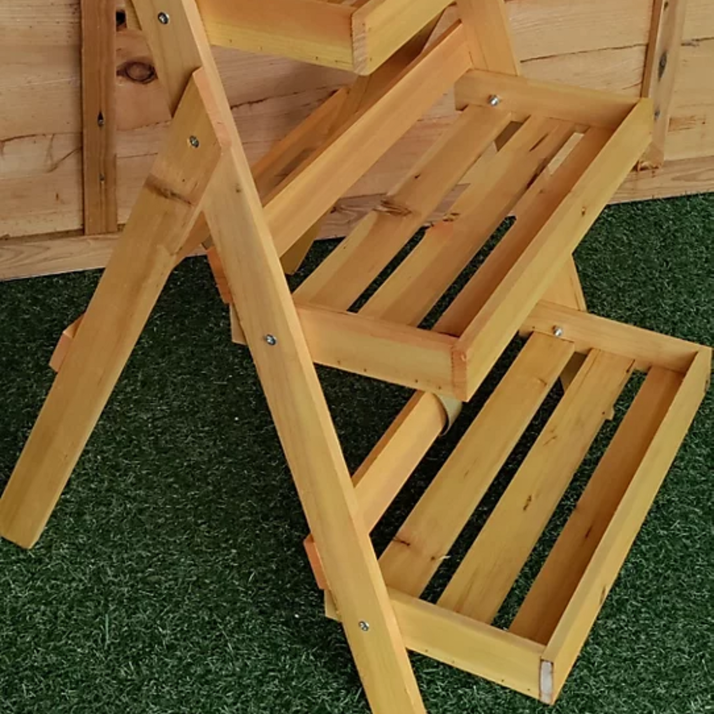 Heavy Duty Brown 3 Tier Garden Step Planter