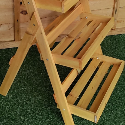 Heavy Duty Brown 3 Tier Garden Step Planter