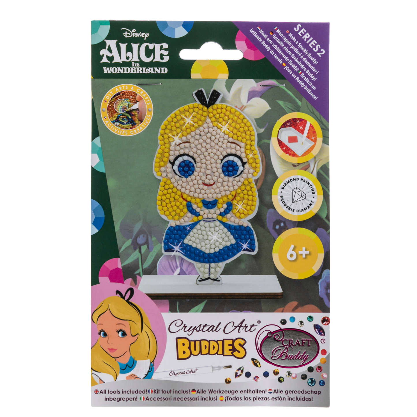 Disney Alice in Wonderland Crystal Art Buddies