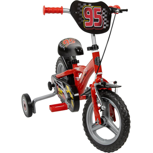 Toimsa Disney Cars 12 inch Bicycle with training wheel stabilisers