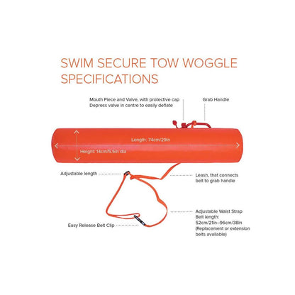 Swim Secure Tow Woggle Orange