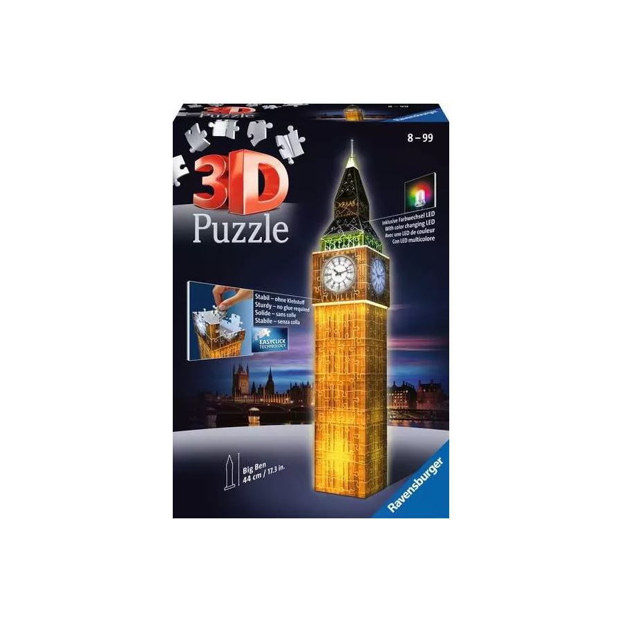 Big Ben Light Up 3D Puzzle 216pc