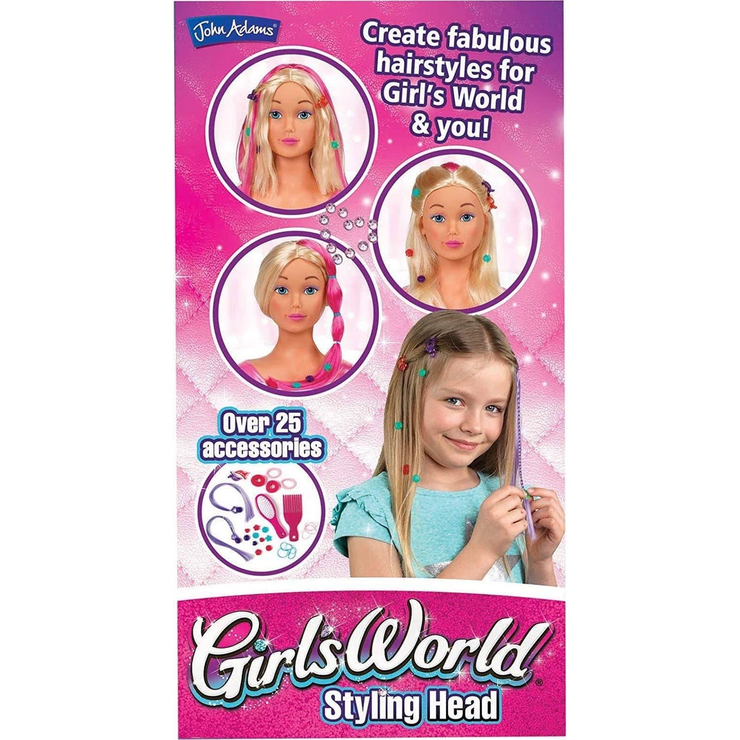 Kids Fashion Styling Head Doll Hair Dressing