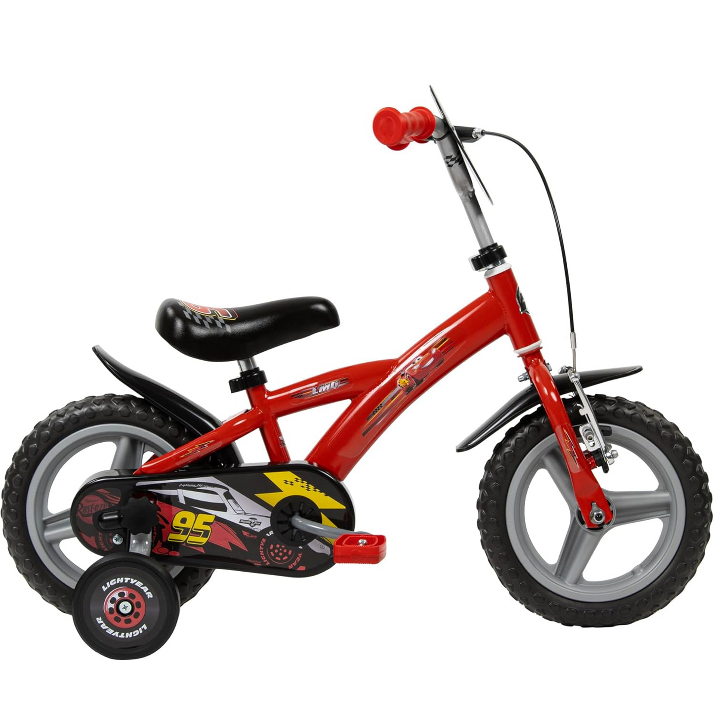 Toimsa Disney Cars 12 inch Bicycle with training wheel stabilisers