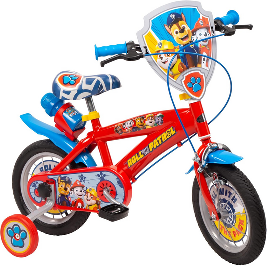 Toimsa Paw Patrol 12" Childrens Bicycle Red Fixed Rear Wheel