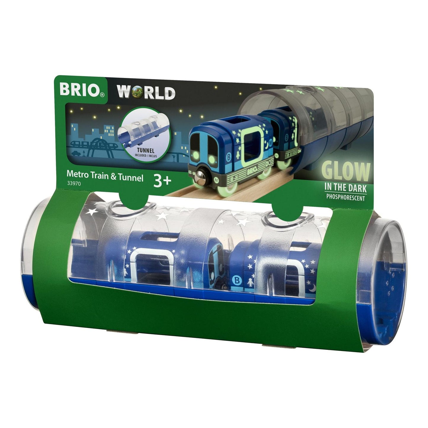 Tunnel & Glow in the Dark Metro Train Set