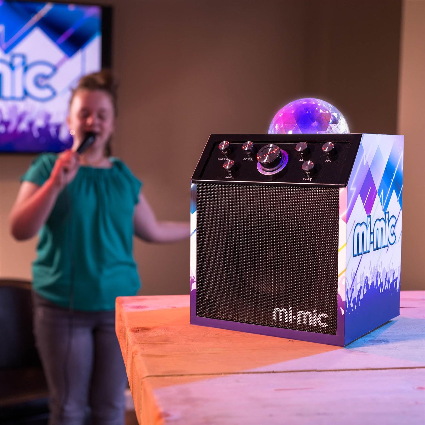 Mi-Mic Karaoke Disco Cube