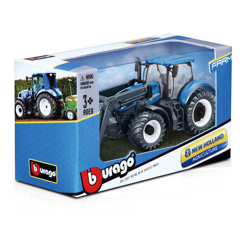Bburago New Holland T7.315 Tractor + Front Loader 10cm