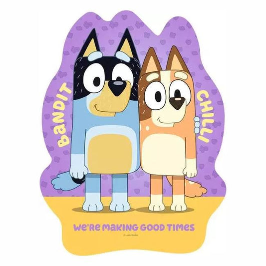Bluey, 4x Large Shaped Puzzles