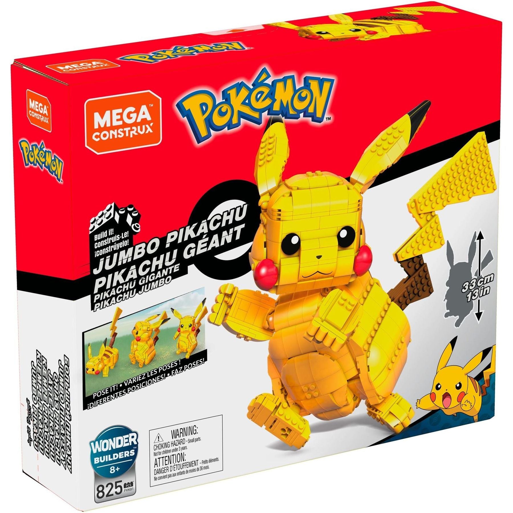 Mega Blocks Pokémon Mega Construx Pokemon Jumbo Pikachu