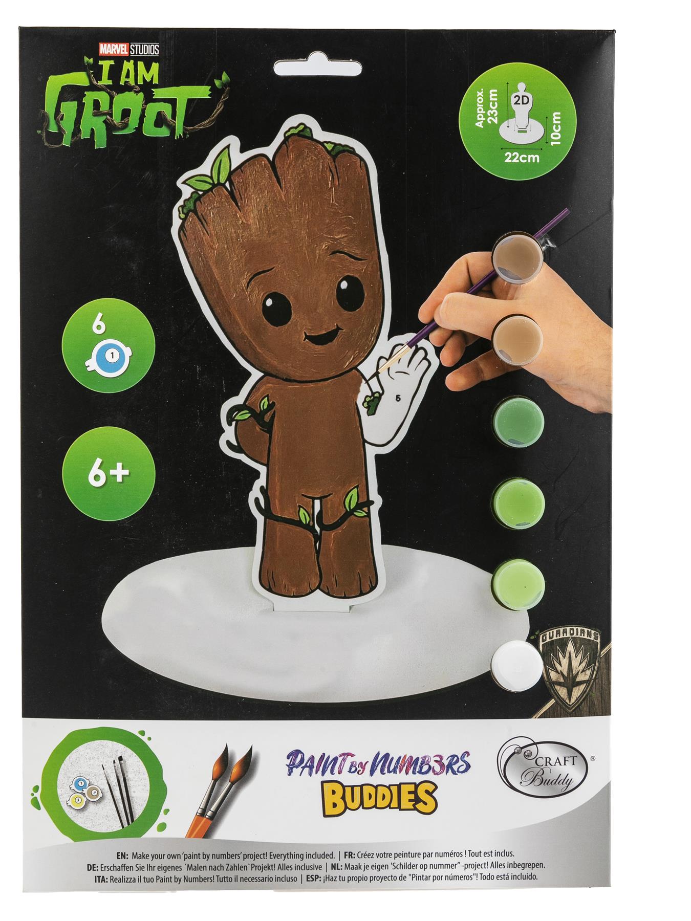 Marvel Groot XL Buddy Paint By Numbers Kit
