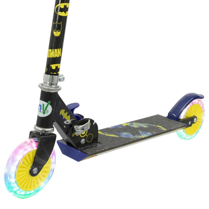 BATMAN Folding Inline Scooter with Light Up Wheels
