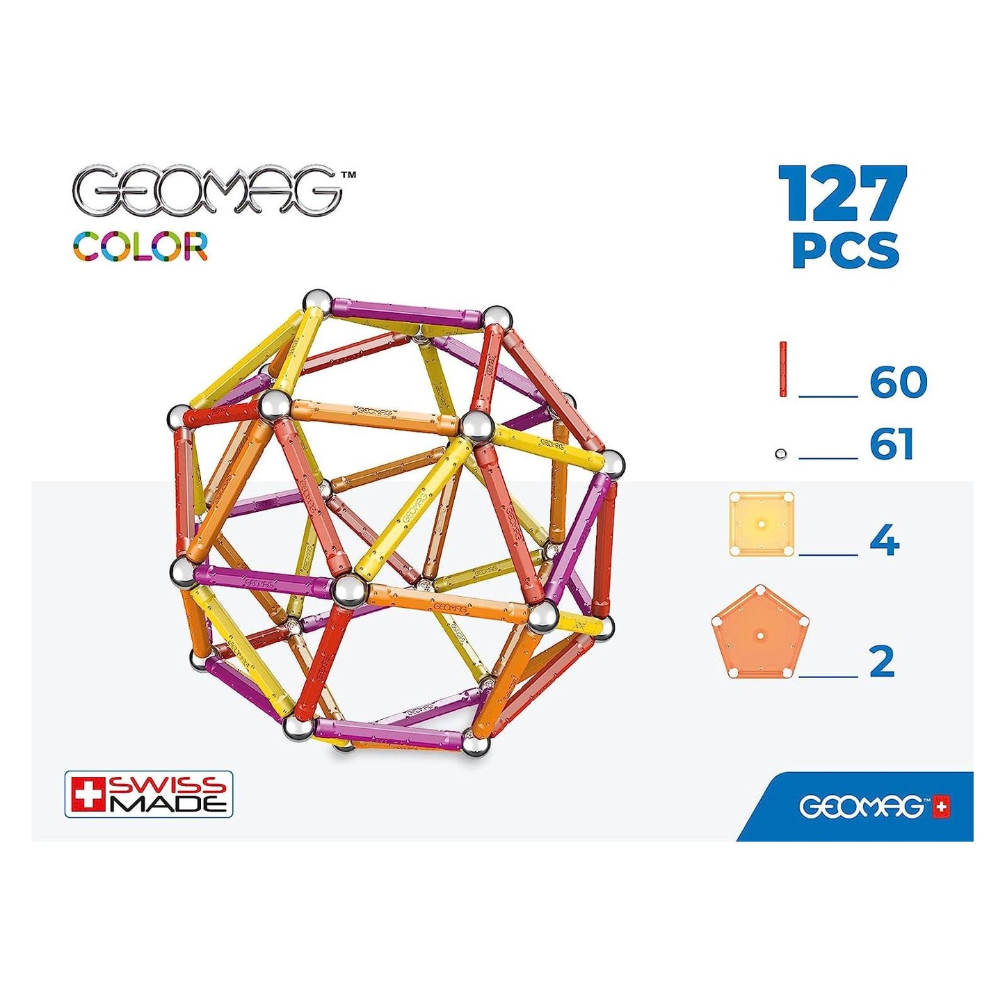 Geomag 264 Magnetic Colour Construction Set 127 Pcs