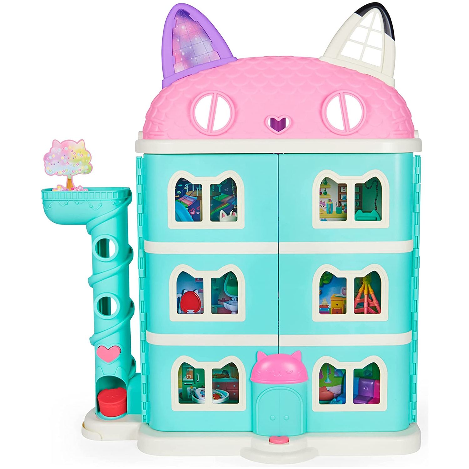 Gabby’s Purrfect Dollhouse, Gabby, Pandy Paws, MerCat, Cakey Cat, Kitty Fairy, CatRat and Baby Box Cat, Gabby's Dollhouse, Dollhouse Delivery