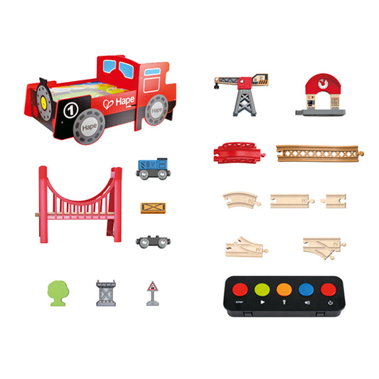 Hape Ride-on Engine Table With Railway Set