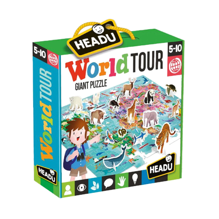 Kids Educational World Tour Giant Puzzle 108 Pieces