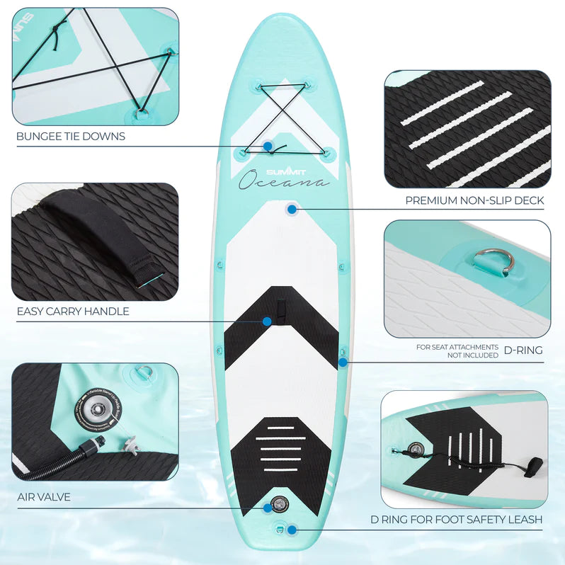 Summit Oceana 10ft Paddleboard SUP Blue Kit
