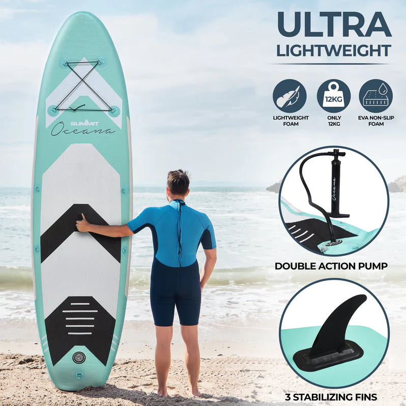 Summit Oceana 10ft Paddleboard SUP Blue Kit