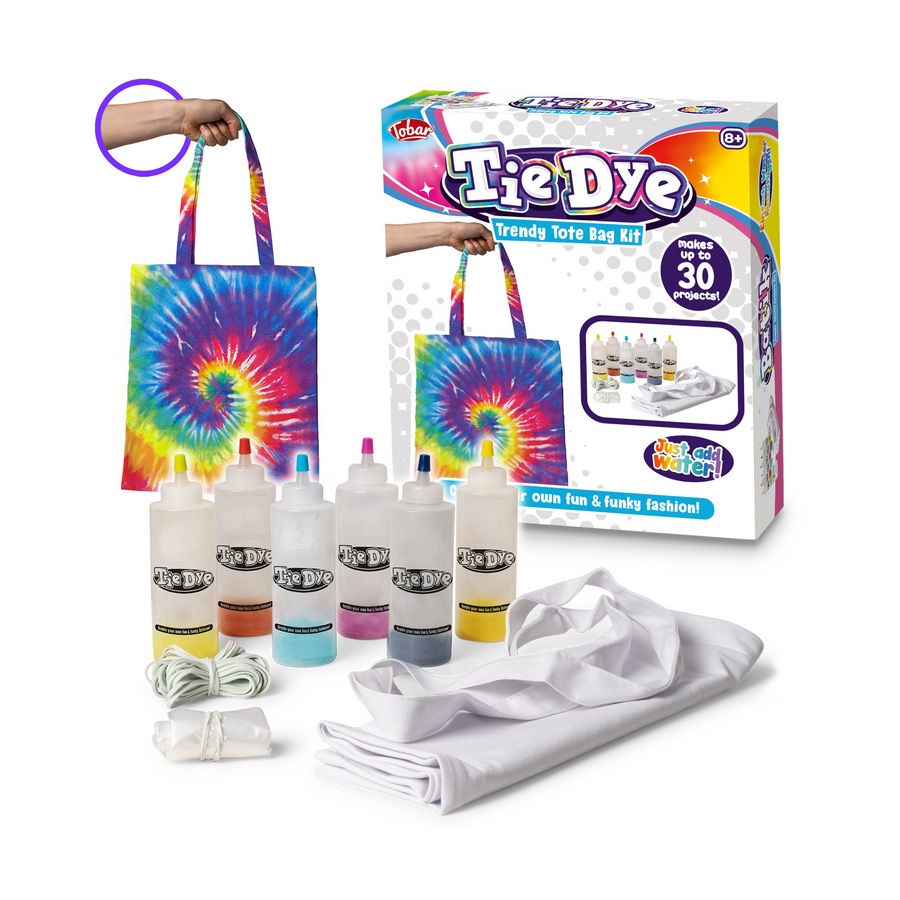 Tobar Tie Dye Trendy Tote Bag Kit