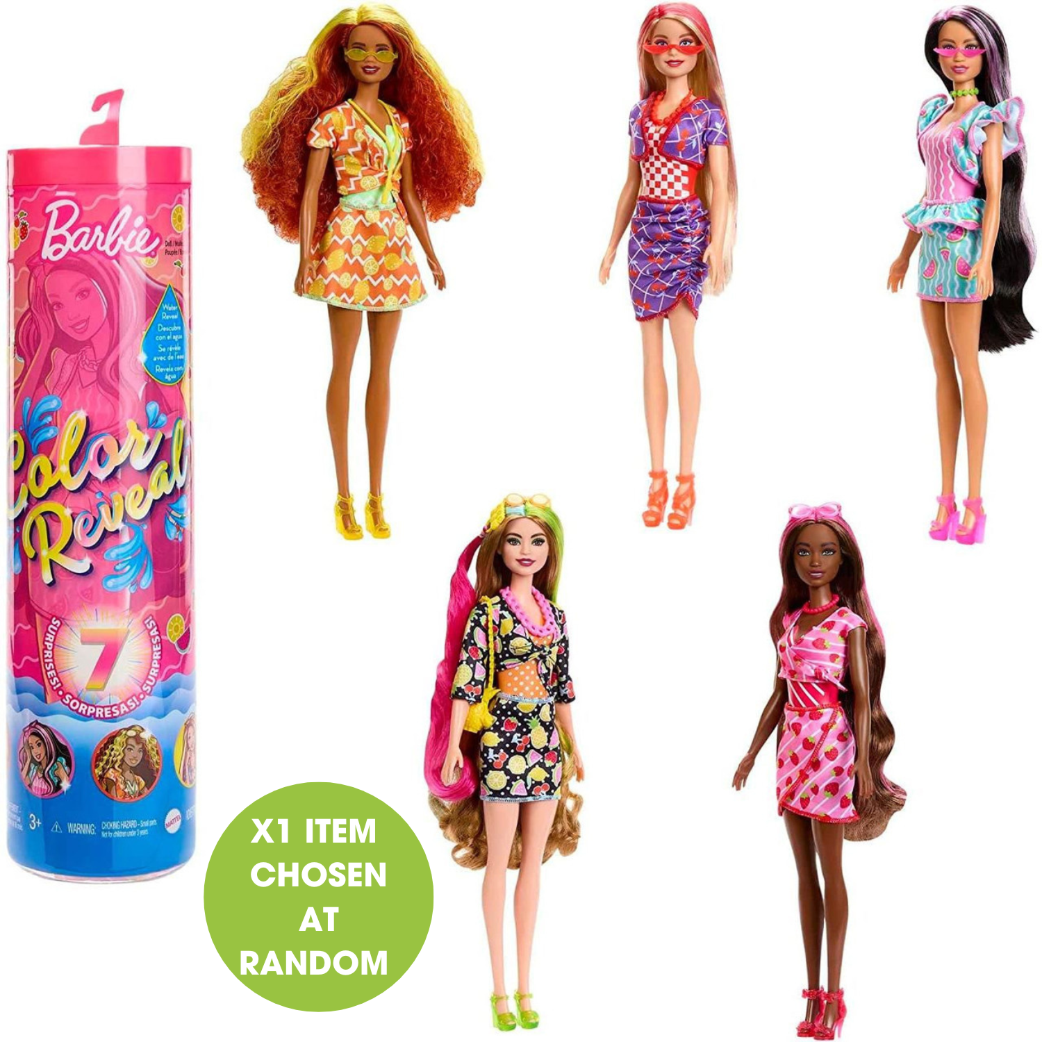 Barbie Colour Reveal Sweet Fruitie Scented Assorted