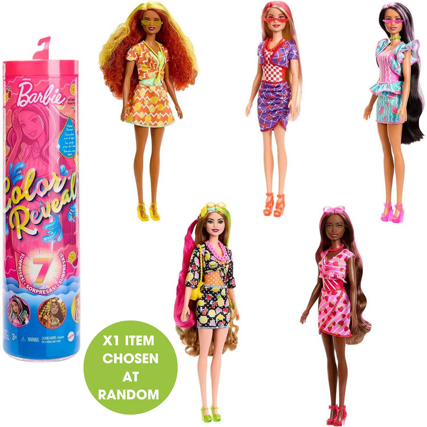 Barbie Colour Reveal Sweet Fruitie Scented Assorted