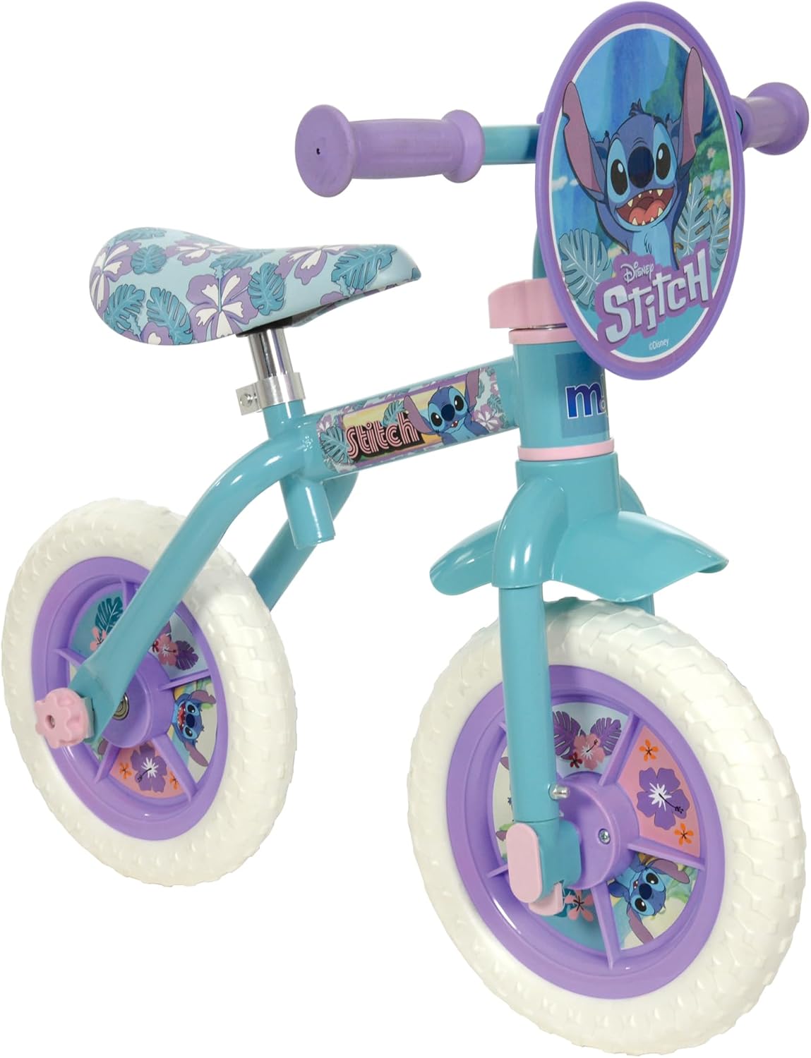 Disney Stitch Bike 2 in 1 Balance Bike with Pedals