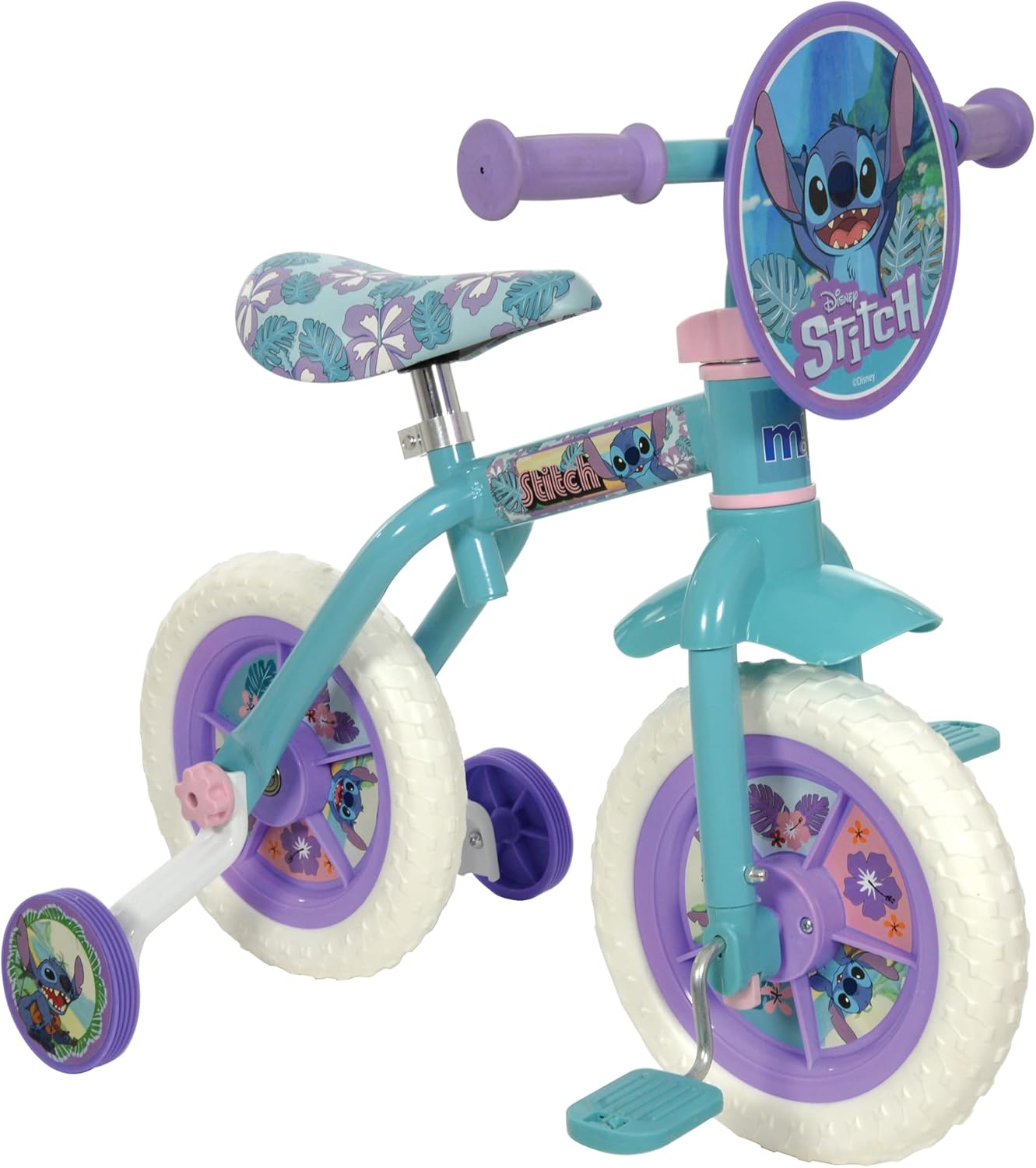 Disney Stitch Bike 2 in 1 Balance Bike with Pedals