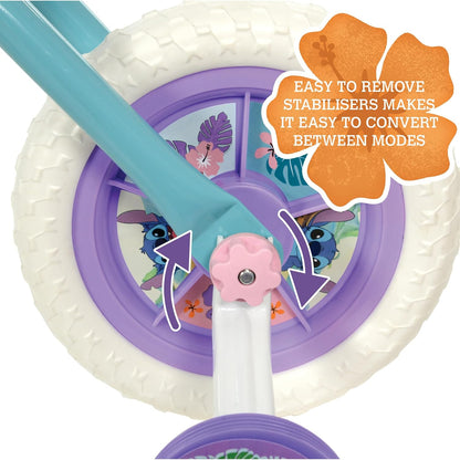 Disney Stitch Bike 2 in 1 Balance Bike with Pedals