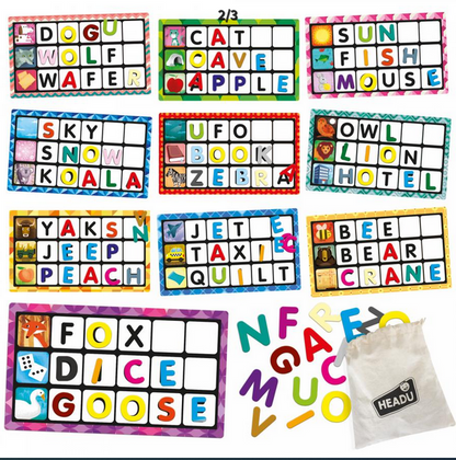 Montessori Bingo Letters & Words Kids Children Educational Game Gift