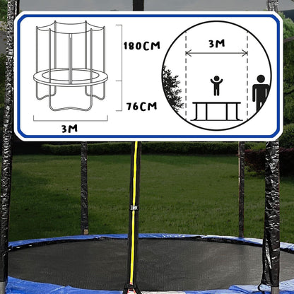 10ft Trampoline and Enclosure