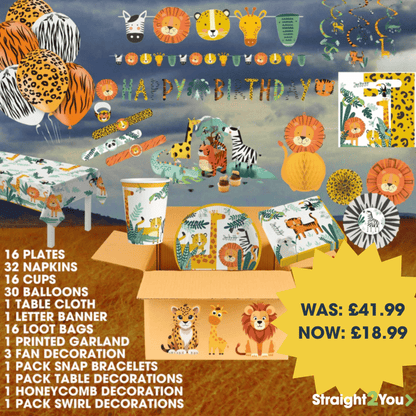 Get Wild! Jungle Animal Party in a Box