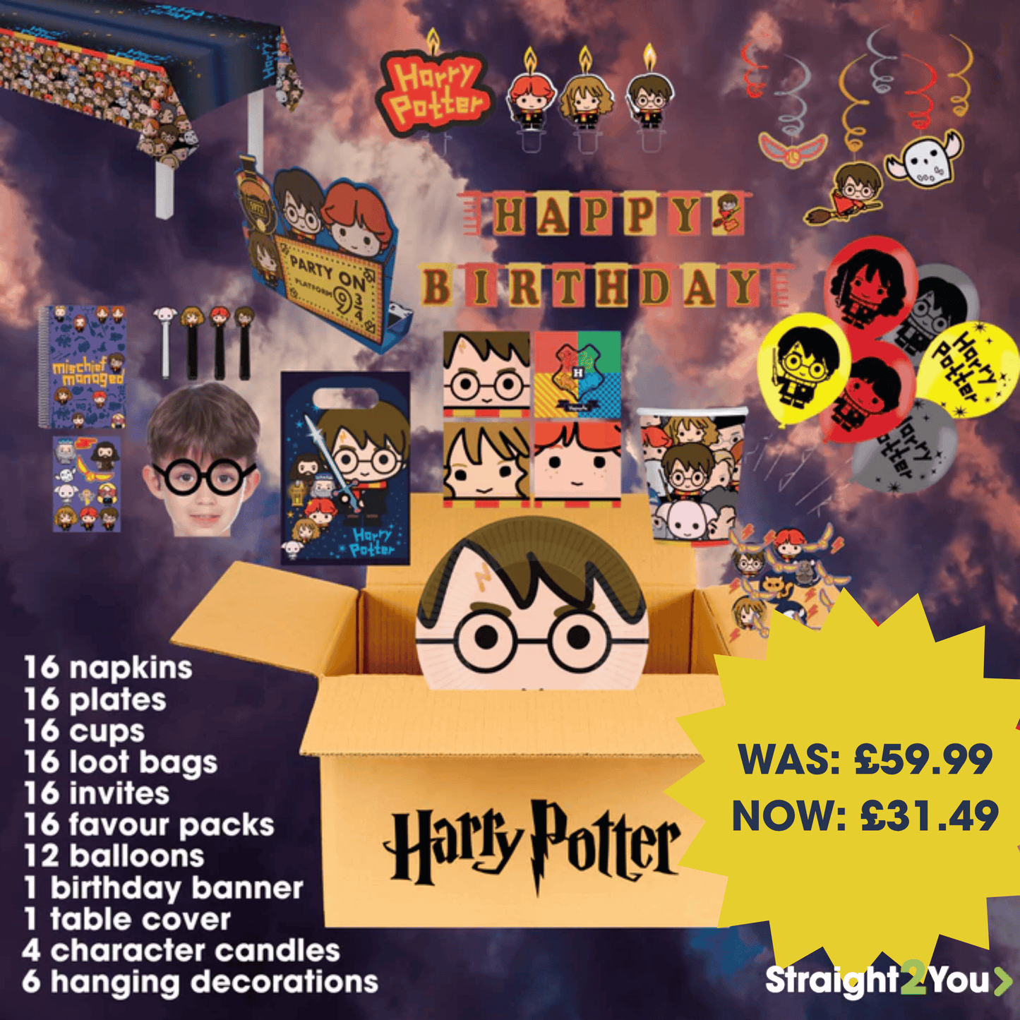 Harry Potter Complete Birthday Party in a Box