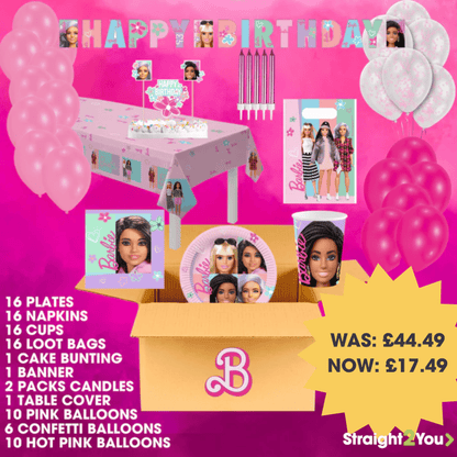 Barbie's Sweet Life Complete Birthday Party in a Box
