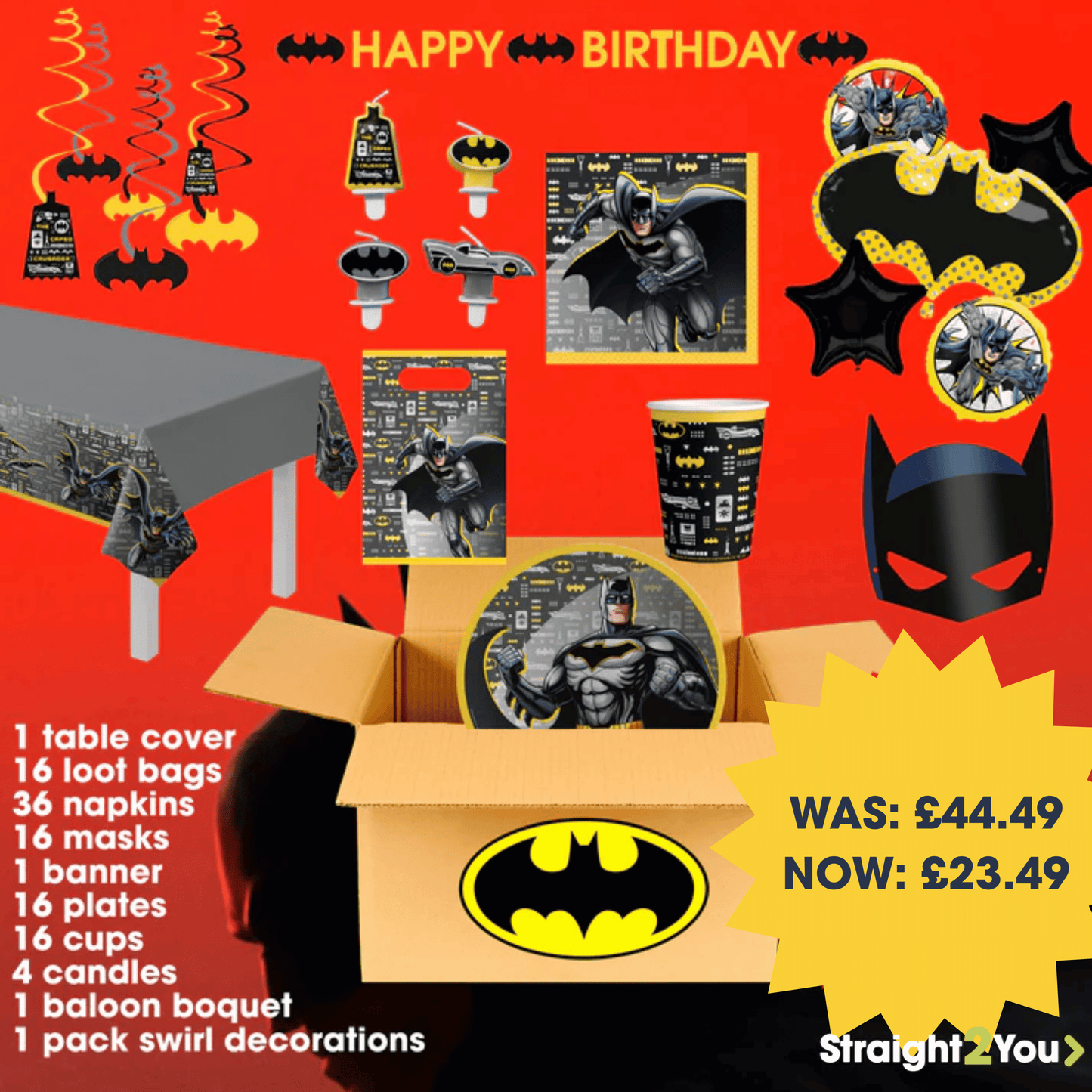 Batman Complete Birthday Party in a Box