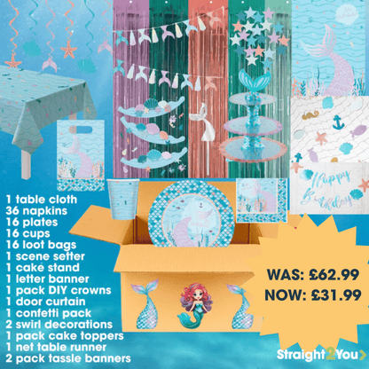 Mermaid Tale Complete Birthday Party in a Box