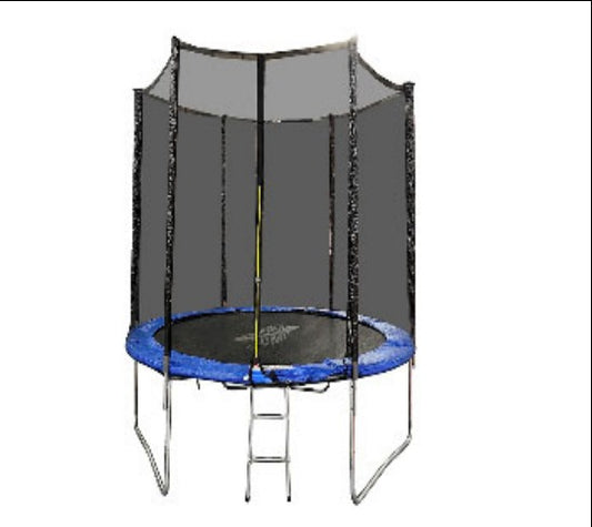 Blue 10ft Trampoline and Enclosure
