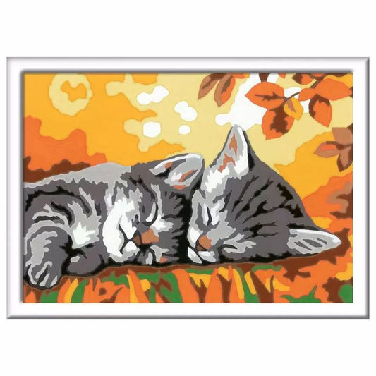 CreArt Paint by Numbers - Autumn Kitties