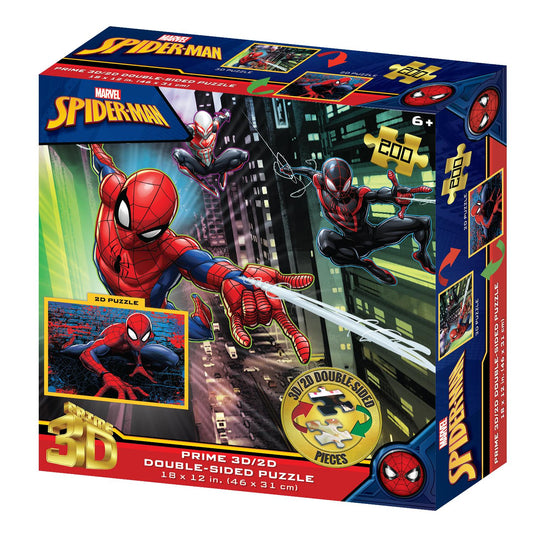 Marvel Spider-Man Double Sided Puzzle - 200pc