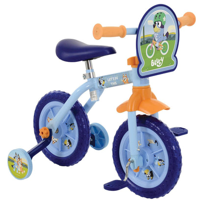 Bluey 2-in-1 10" Balance Bike and Training Bike