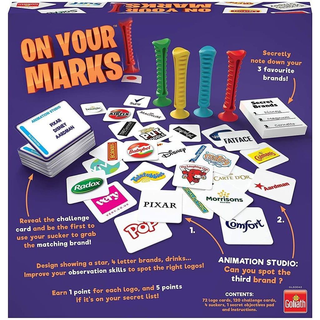 Goliath On Your Marks Kids Adults Logo Game