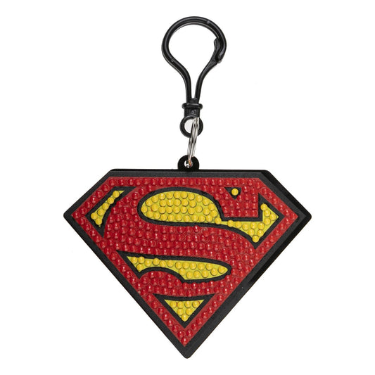 DC Superman Crystal Art Backpack Charm Kit